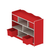 وحدة تخزين 8 خانات مربعة بدون الصناديق مقاس 120*90*40 سم