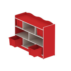 وحدة تخزين 8 خانات مربعة بدون الصناديق مقاس 120*90*40 سم