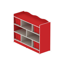 وحدة تخزين 8 خانات مربعة بدون الصناديق مقاس 120*90*40 سم