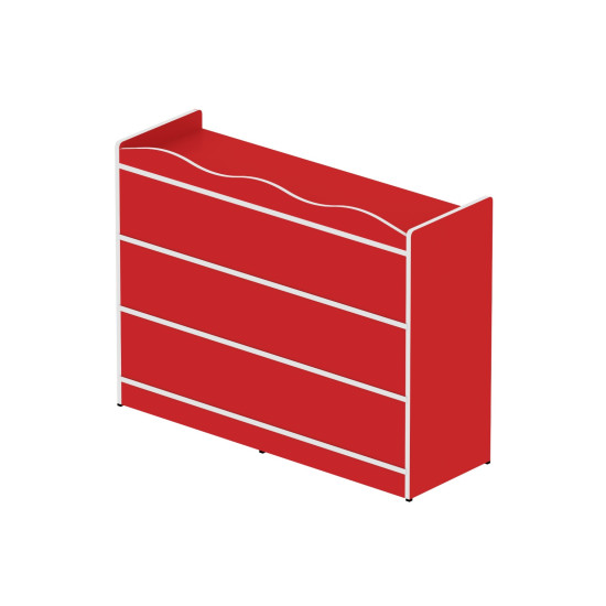 وحدة تخزين 8 خانات مربعة بدون الصناديق مقاس 120*90*40 سم