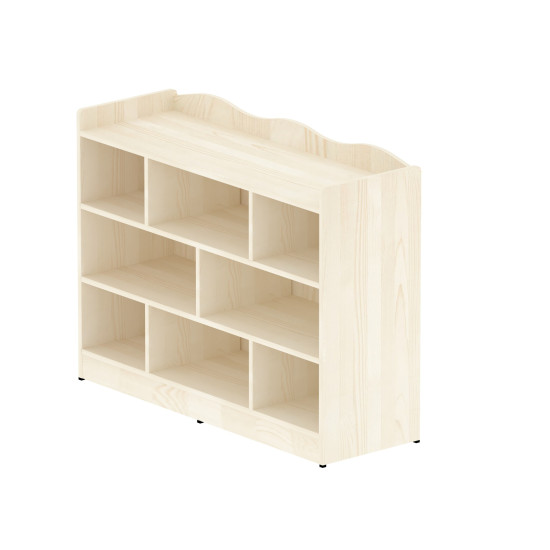 وحدة تخزين 8 خانات مربعة بدون الصناديق مقاس 120*90*40 سم