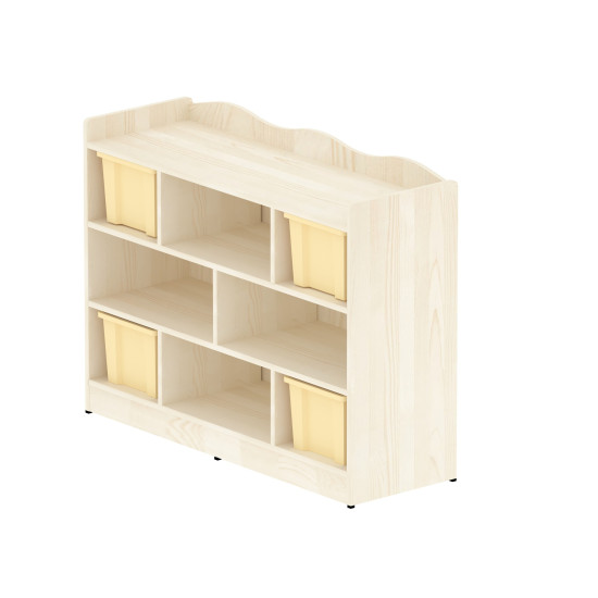 وحدة تخزين 8 خانات مربعة بدون الصناديق مقاس 120*90*40 سم