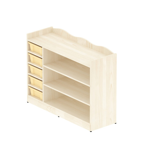 وحدة تخزين 8 خانات مستطيلة  بدون الصناديق مقاس: 120*90*40سم