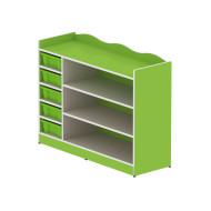 وحدة تخزين 8 خانات مستطيلة  بدون الصناديق مقاس: 120*90*40سم