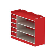 وحدة تخزين 8 خانات مستطيلة  بدون الصناديق مقاس: 120*90*40سم