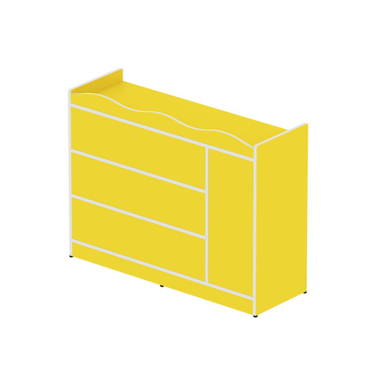 وحدة تخزين 8 خانات مستطيلة  بدون الصناديق مقاس: 120*90*40سم