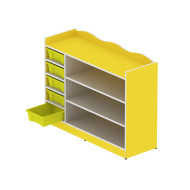 وحدة تخزين 8 خانات مستطيلة  بدون الصناديق مقاس: 120*90*40سم