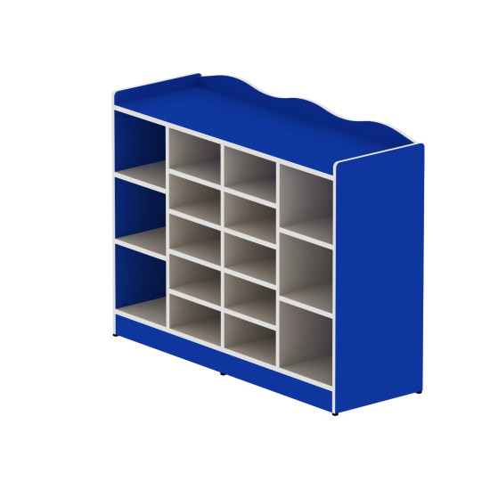 وحدة تخزين 16 خانه  بدون الصناديق مقاس: 120*90*40سم