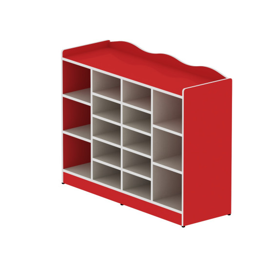 وحدة تخزين 16 خانه  بدون الصناديق مقاس: 120*90*40سم