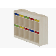 وحدة تخزين ملابس واحذية 10 طالب  مع الصناديق مقاس :170*46*120سم 