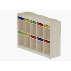 وحدة تخزين ملابس واحذية 10 طالب  مع الصناديق مقاس :170*46*120سم 