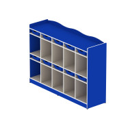 10-student clothing and shoe storage unit with boxes, dimensions: 170*46*120cm