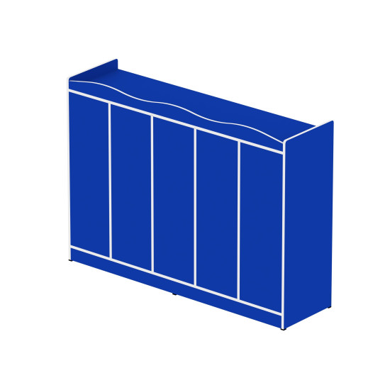 وحدة تخزين ملابس واحذية 10 طالب  مع الصناديق مقاس :170*46*120سم