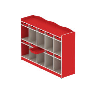 10-student clothing and shoe storage unit with boxes, dimensions: 170*46*120cm