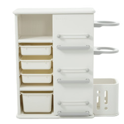 مجموعة األرفف البيضاء للتخزين 110*110*38 سم