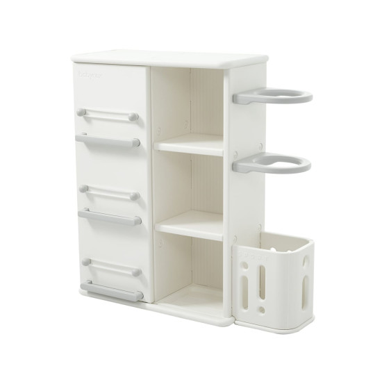 مجموعة األرفف البيضاء للتخزين 110*110*38 سم