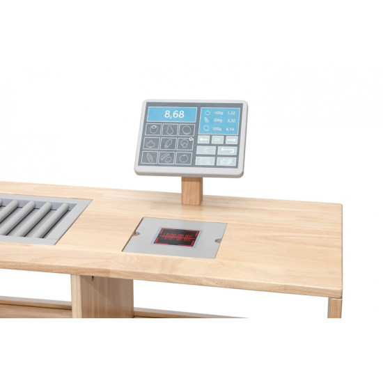 السوبر ماركت الكبير خشبي يتكون من 3 قطع منفصلة 