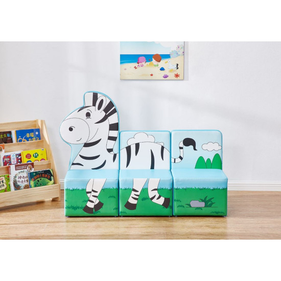 كنب صوفا ثلاثي - زيبرا مقاس: W110*D41*H84