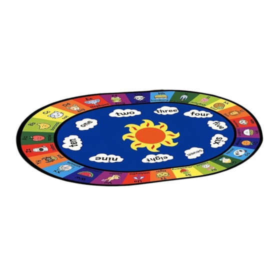 سجاد الاعداد والحروف والكلمات انجليزي مقاس :200*300سم