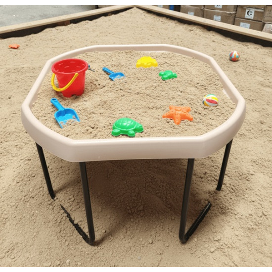 طاولة رمل وماء مقاس 100*100* 75سم لون بيج
