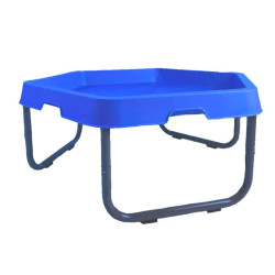 طاولة الرمل و الماء السداسية - أزرق  مقاس :80*89*7 سم