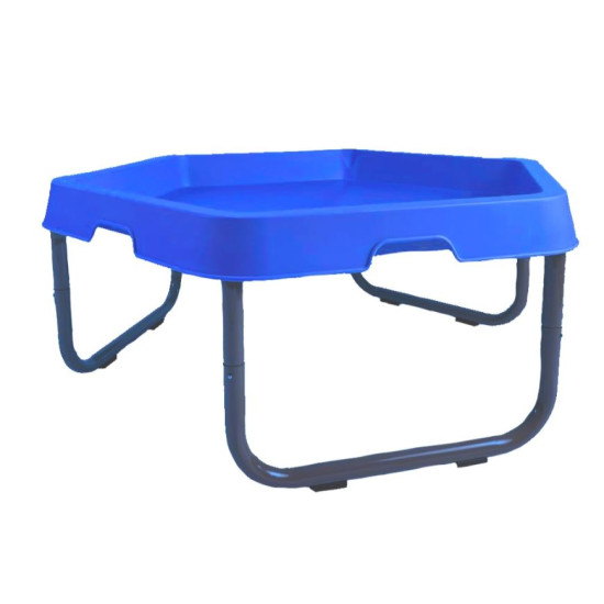 طاولة الرمل و الماء السداسية - أزرق  مقاس :80*89*7 سم