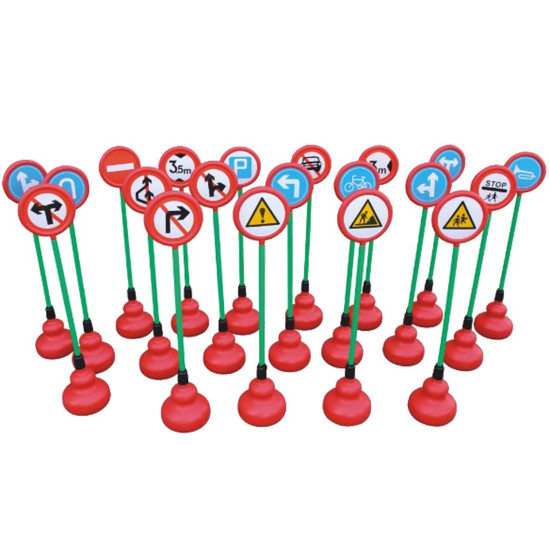 إشارات المرور الإرشادية الكبيرة - 10 حبات مختلفة