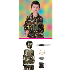 بدلات المهن مع الأدوات - الجندي