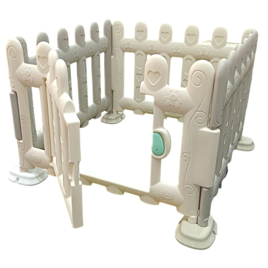 الحواجز الأنيقة الأبيض و الرصاصي  حواجز و حاجز مع باب