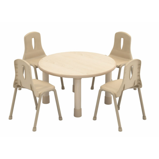 أثاث الحضانات - طاولة دائرية  خشب 80*80*44سم