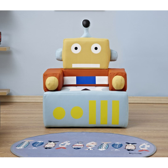 كنبة مفرد الفضاء - أصفر 