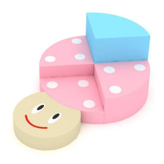 وحدة تسلق على شكل دعسوقة  cm130*80*40