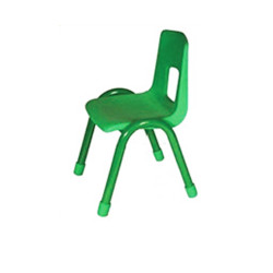 كرسي ابتدائي مقعد بلاستيك وارجل حديد ارتفاع المقعد 38 سم