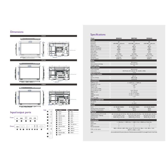 شاشة تفاعلية 65 بوصة ماكس هوب لا تحتاج كمبيوتر او بروجكتر
