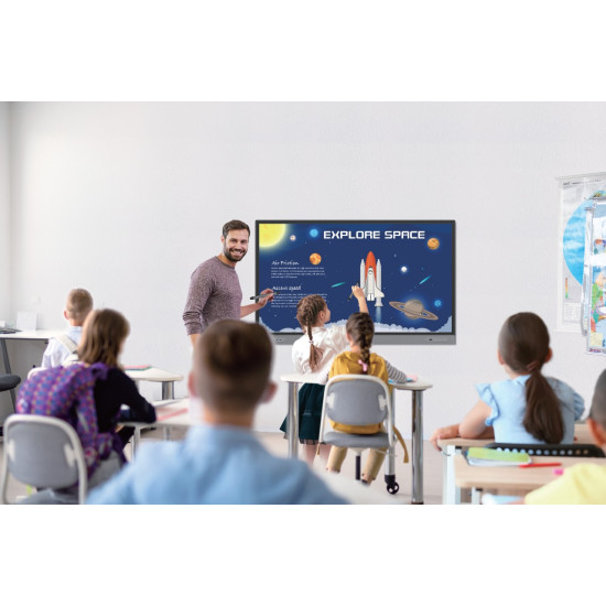 شاشة تفاعلية 65 بوصة ماكس هوب لا تحتاج كمبيوتر او بروجكتر